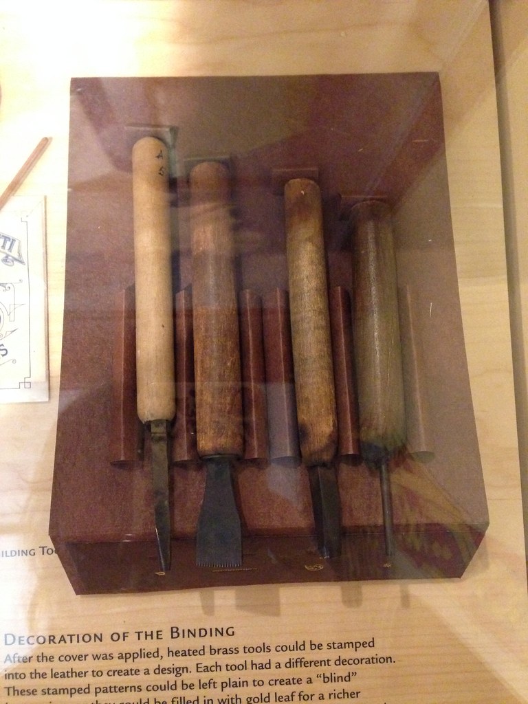 Tools used to Decorate Medieval Manuscript Binding