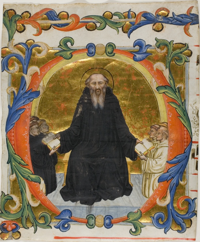 Saint Benedict Presenting his Rule to Benedictine and Cistercian Monks in a…