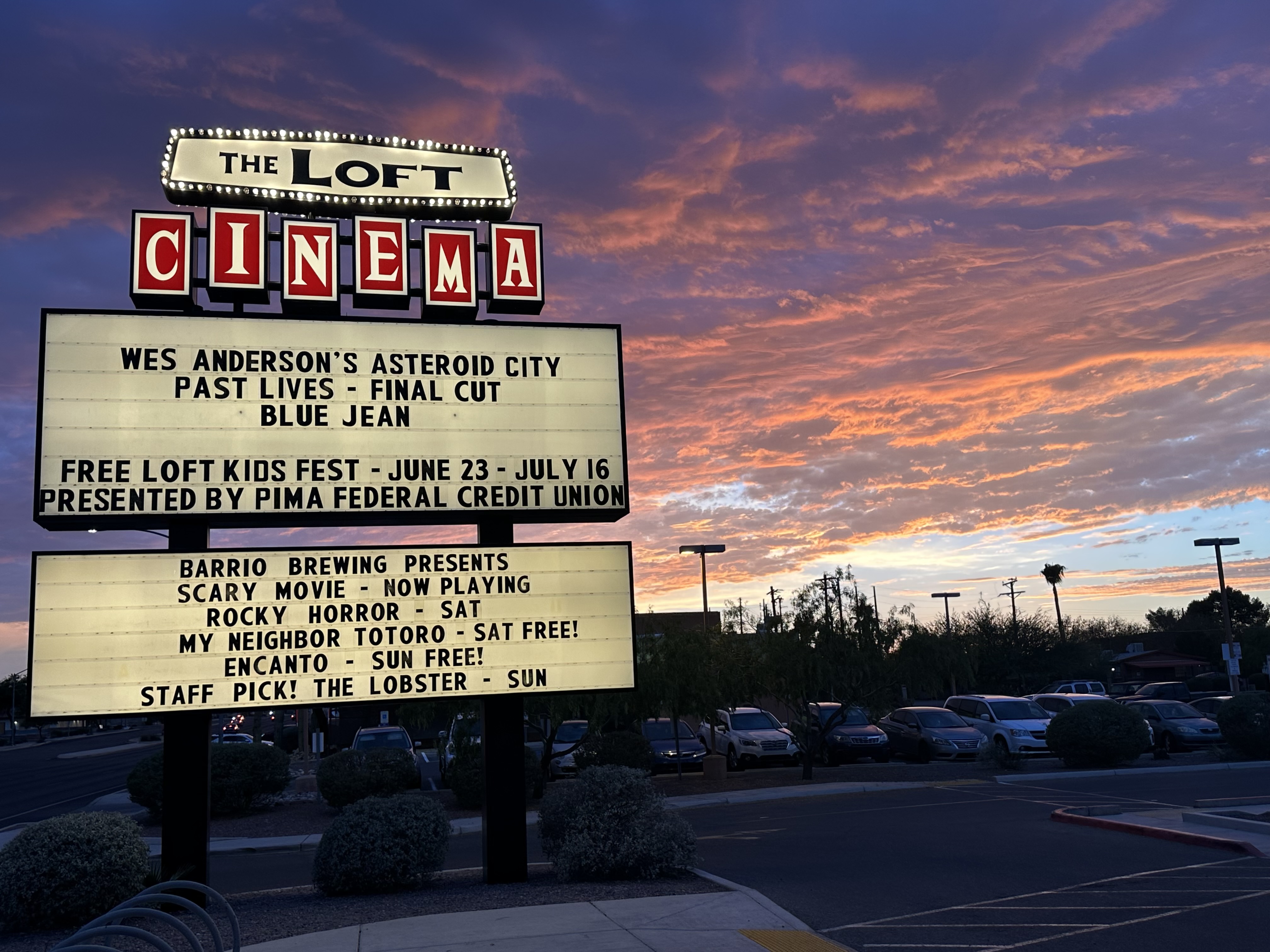 loft cinema marquee