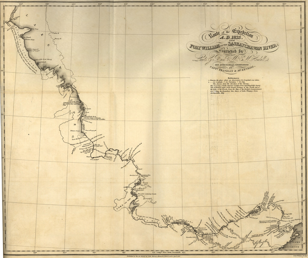 Route of the Expedition A. D. 1825, from Fort William to the…