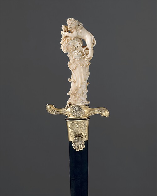 hunting sword with scabbard