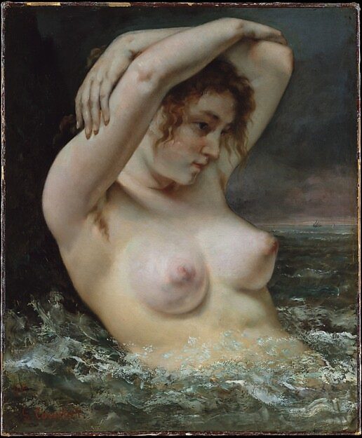 the woman in the waves