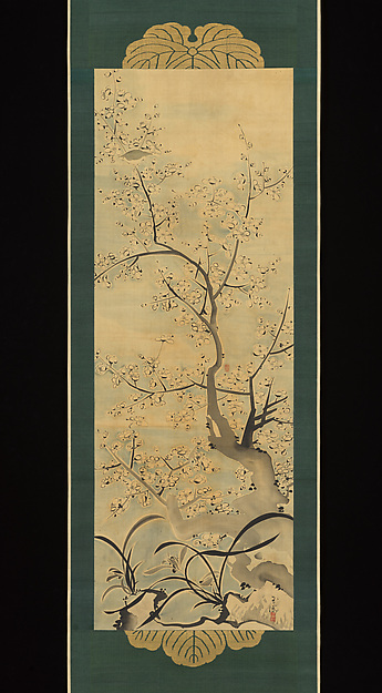 Warbler in a Plum Tree