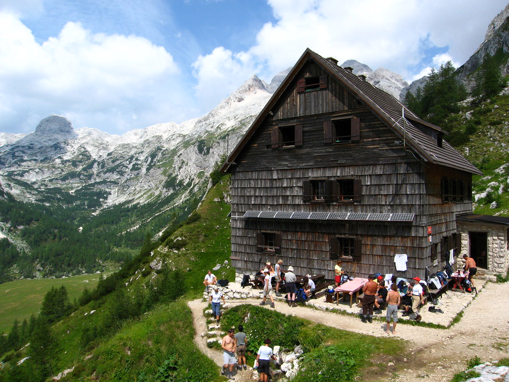 A mountain hut at Triglav