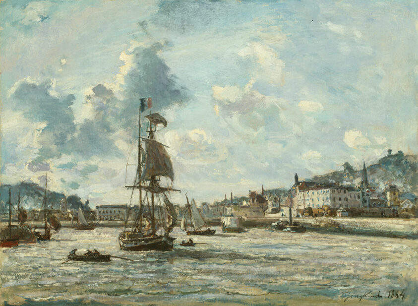 entrance to the port of honfleur