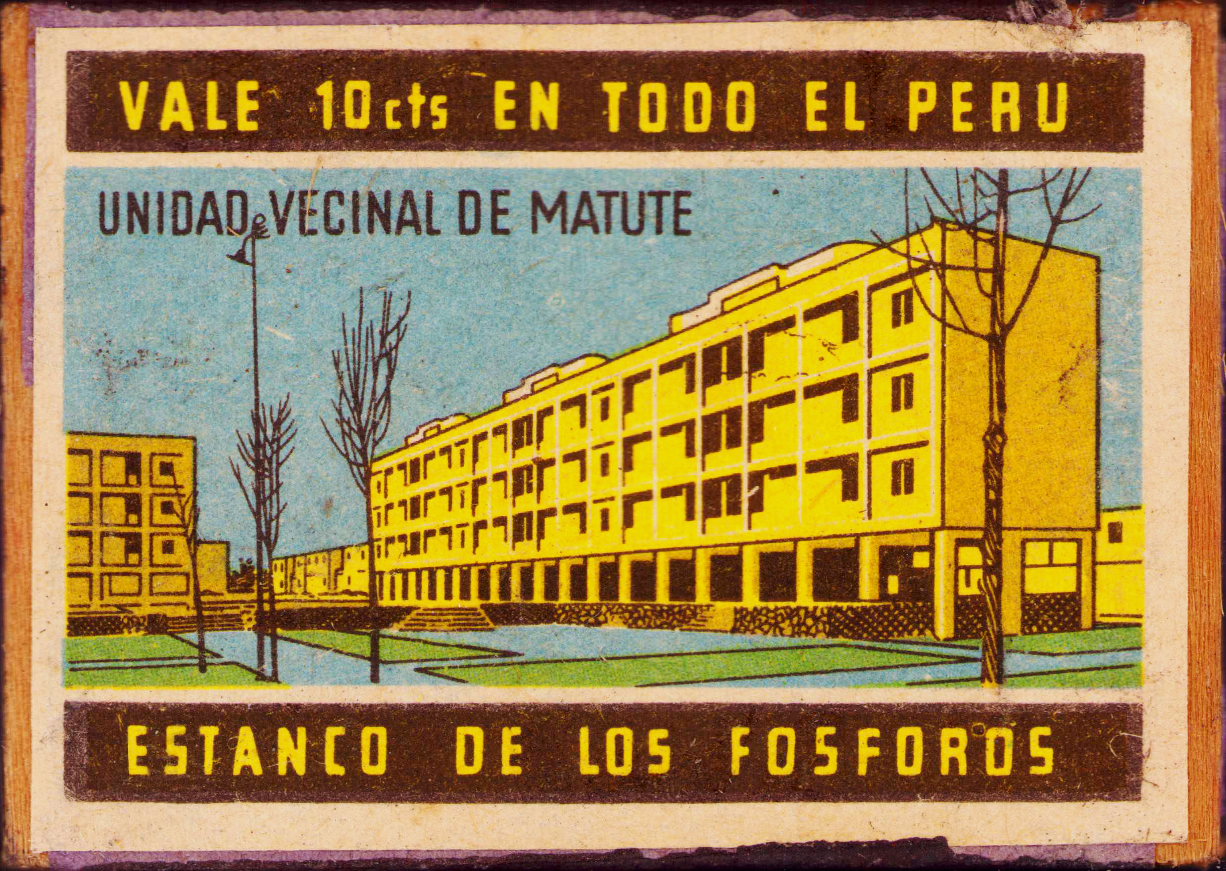 matchbox label fl pojatzi & comp deutschlandsberg zünder peru unidad vecinal de matute zündholzschachteletikett