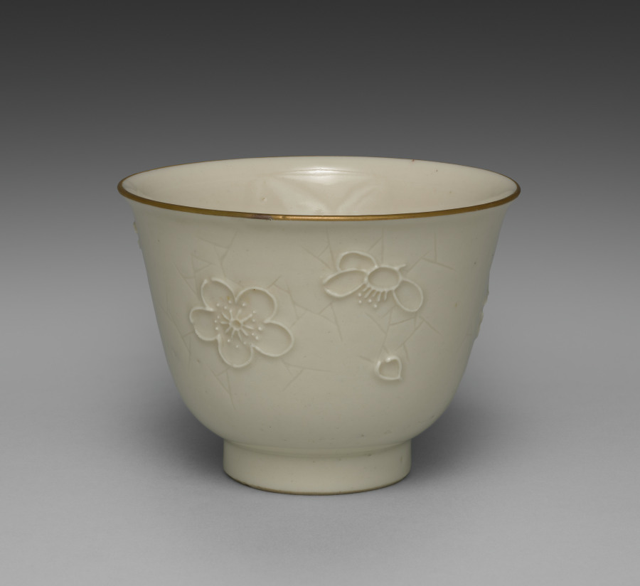 Drinking Cup from Dining Set with Plum Blossoms and Cracked-Ice