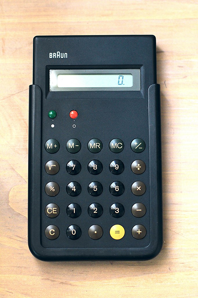 1987 Braun calculator ET66 by Dieter Rams