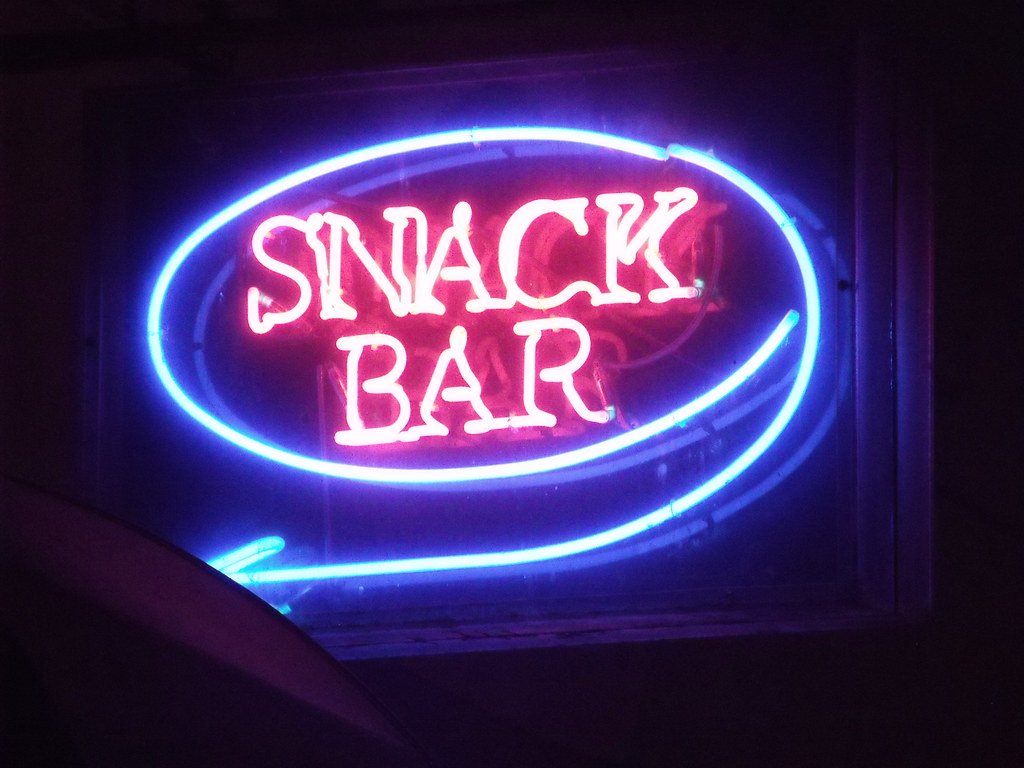 snack bar - aldwych, london - neon signs