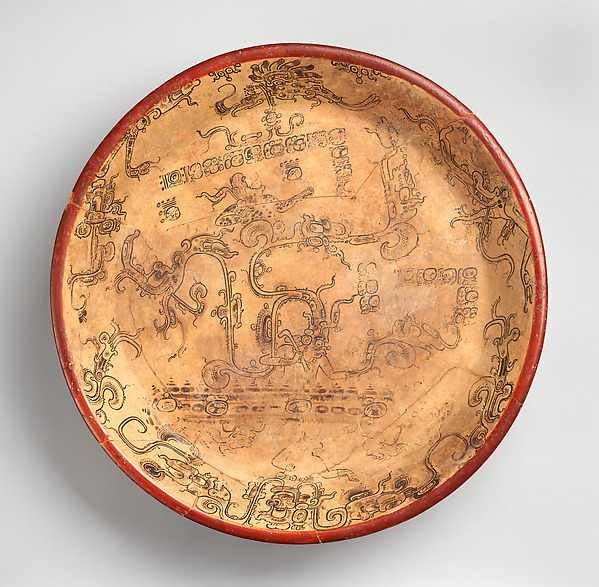 plate with the god chahk