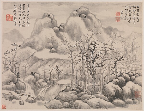 snowscape, from album for zhou lianggong