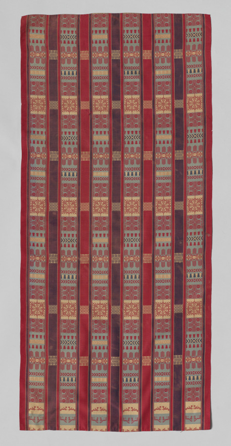 panel from a head covering (‘ajar)