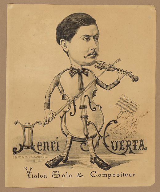 Poster for a performance by Henri Huerta