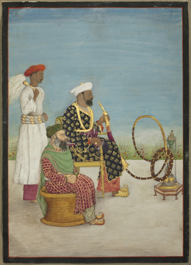 Portrait of Hafiz Abd al-Rahim Khan, from the Fraser Album