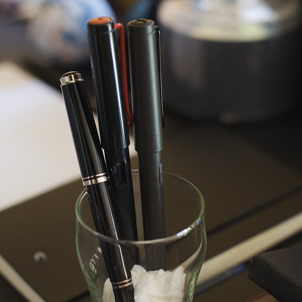 My three main fountain pens