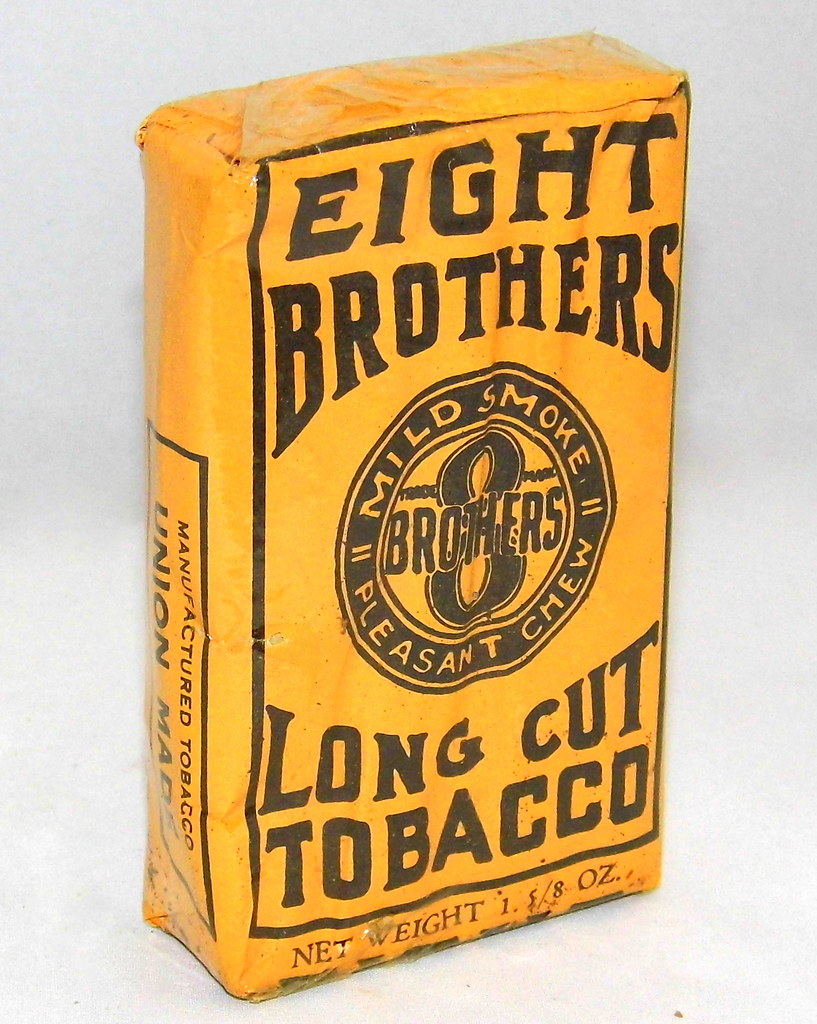 Vintage Package Of Eight Brothers Long Cut Tobacco, Manufactured By The Bloch…