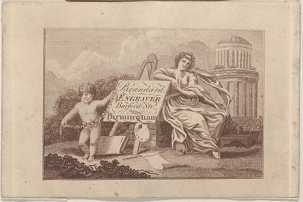 Trade Card for Brandard, Engraver