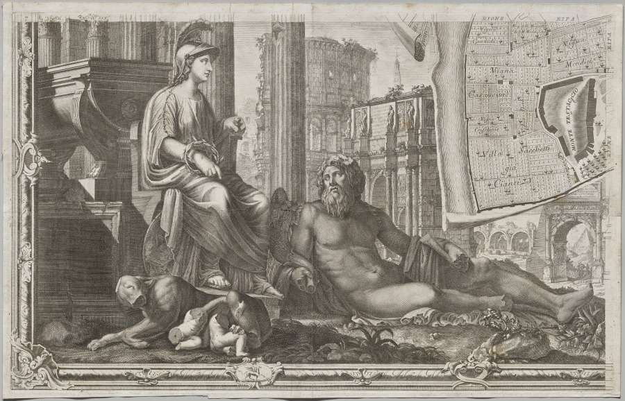 Nuova pianta di Roma data in luce da Giambattista Nolli l’anno MDCCXLVII,…
