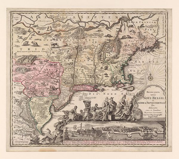 Recens Edita Totius Novi Belgii, in America Septentrionali [An Updated View of…