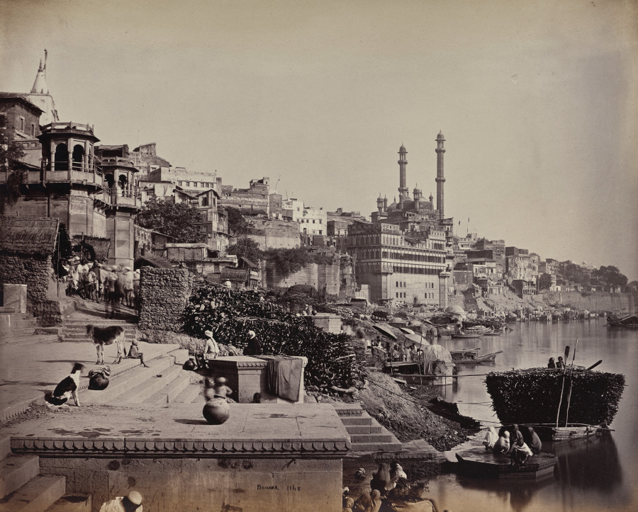 The City of Benares, on the Ganges, View of the Great Mosque…