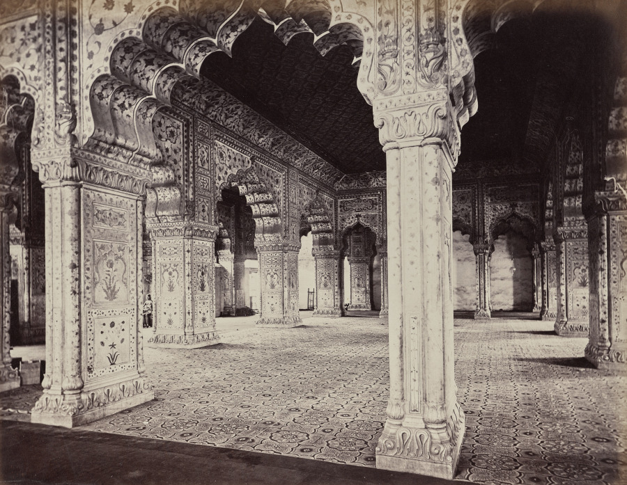 Delhi. The Emperor's Palace. Interior of Dewani in Private Hall