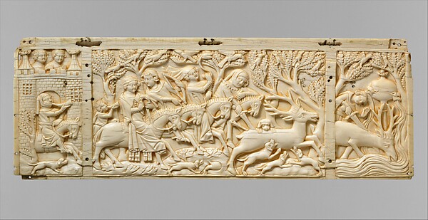 Panel with Hunting Scenes